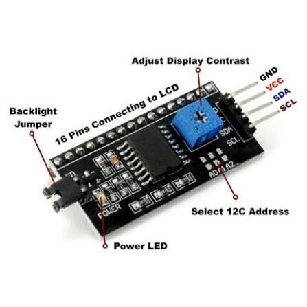 ماژول درایور سریال I2C برای LCD 2*16
