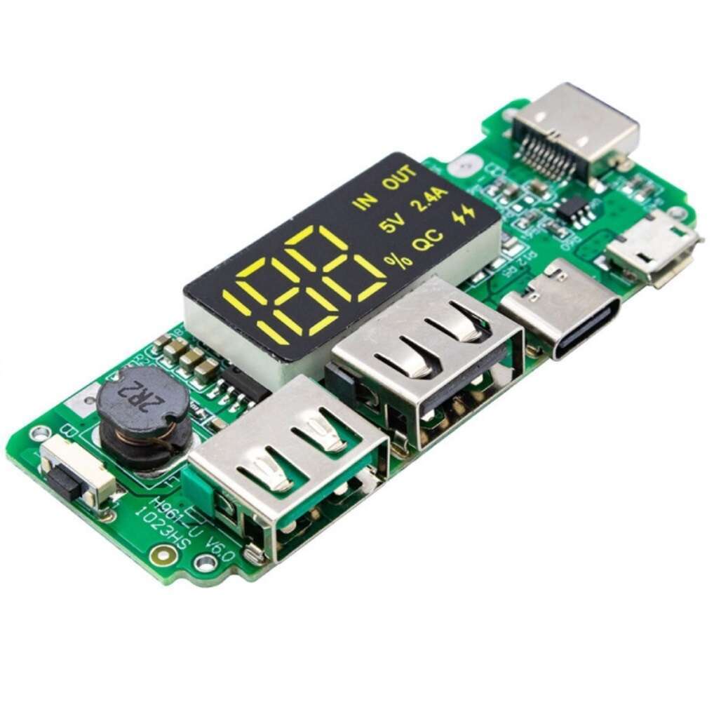 ماژول پاور بانک دو خروجی با نمایشگر H961-U